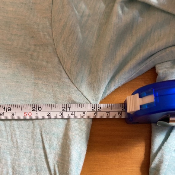 Long Sleeve Side Split Tunic Mint Zest Heather - Picture 5 of 7